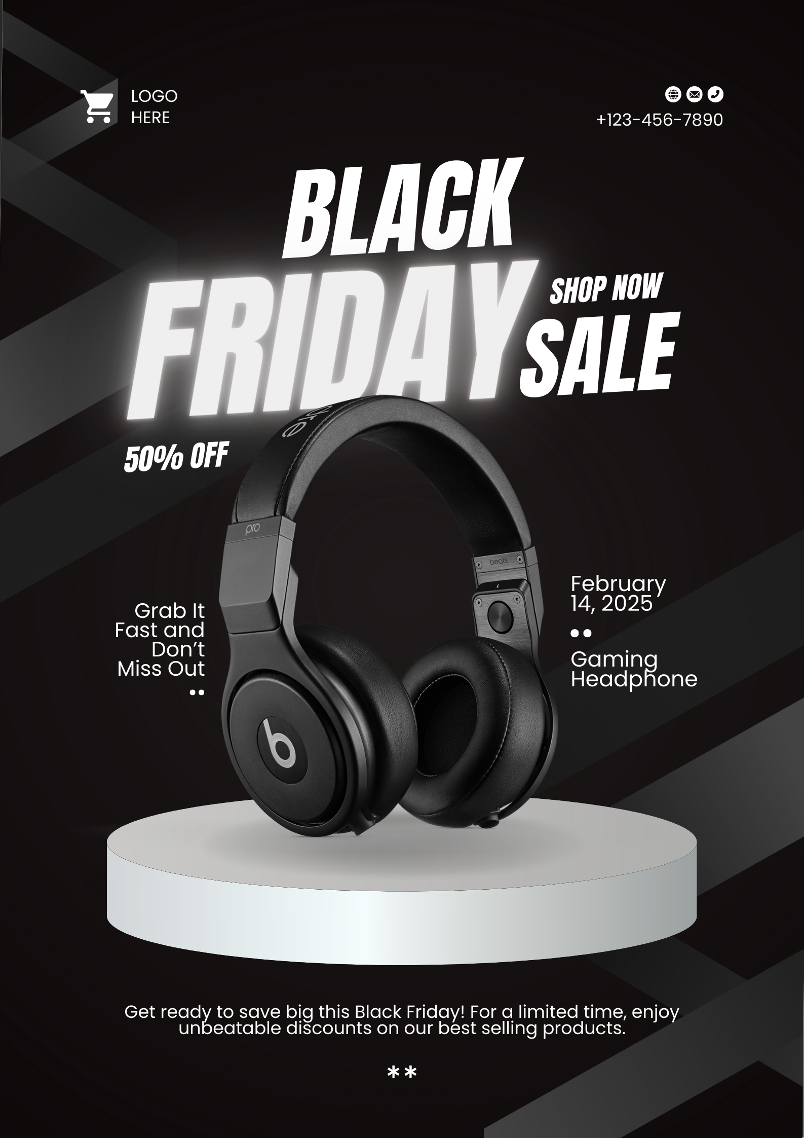 Black Friday Headphone Ad