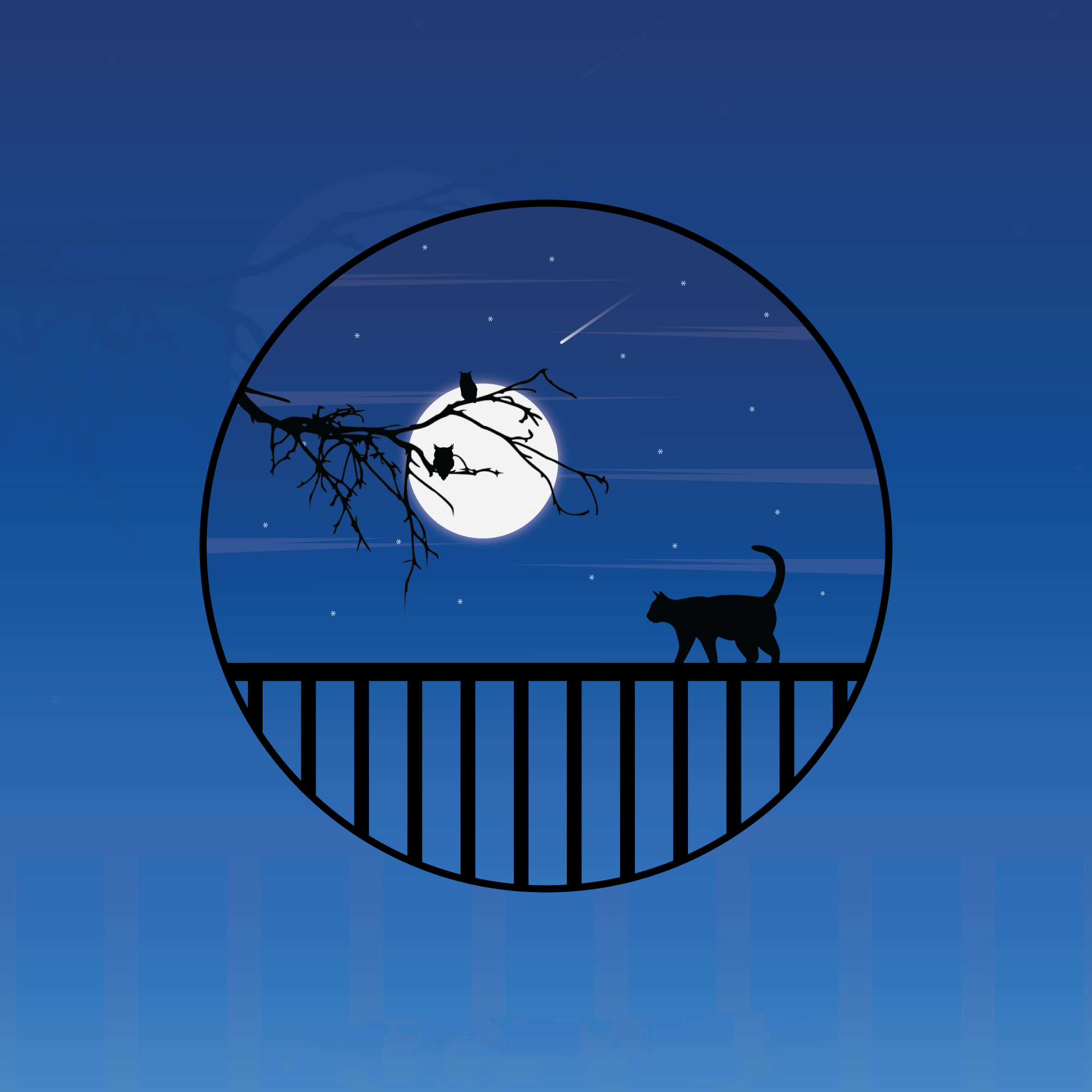 Serene Night Illustration